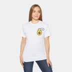 Devious Avocado Shirt – White Unisex Tee