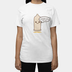 Petty Condom Shirt – White Unisex Tee