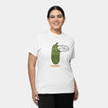 Saucy Cucumber Shirt – White Unisex Tee