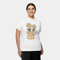 Sassy Flower Shirt – White Unisex Tee
