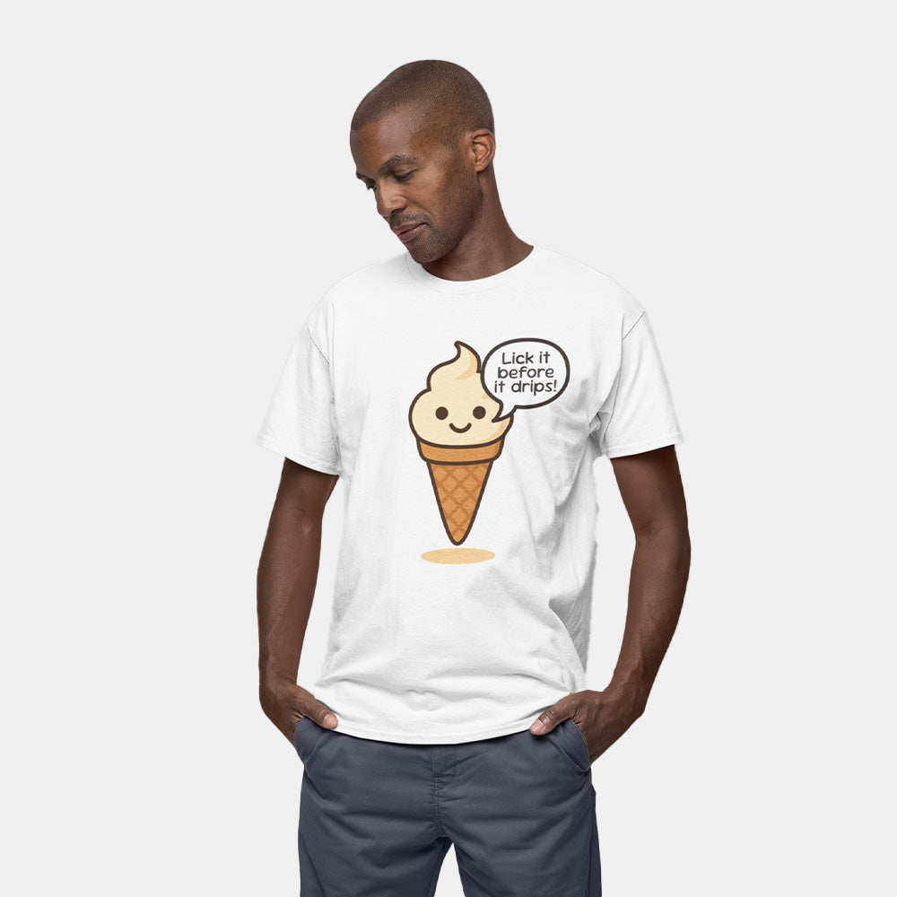 Saucy Ice Cream Shirt – White Unisex Tee