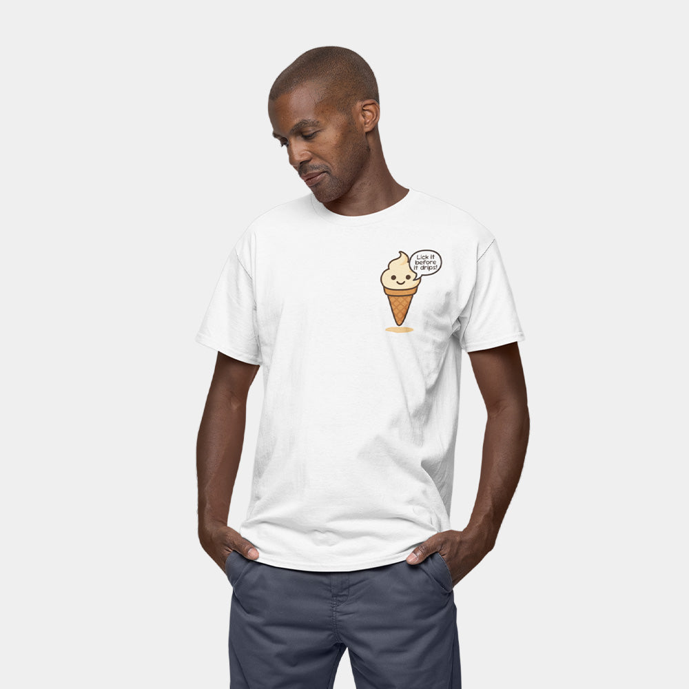 Saucy Ice Cream Shirt – White Unisex Tee