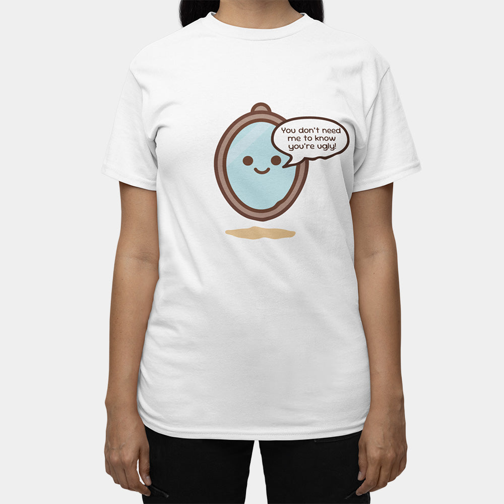 Sassy Mirror Shirt – White Unisex Tee