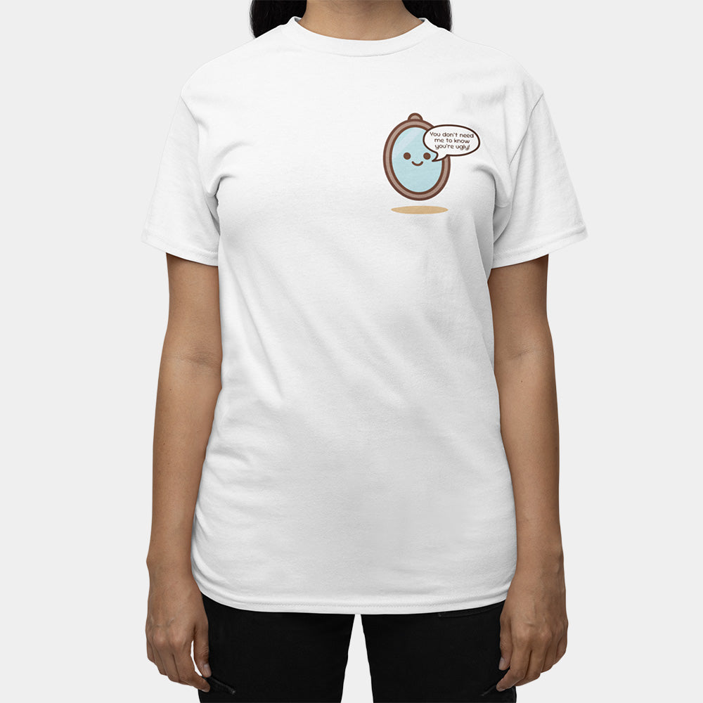 Sassy Mirror Shirt – White Unisex Tee