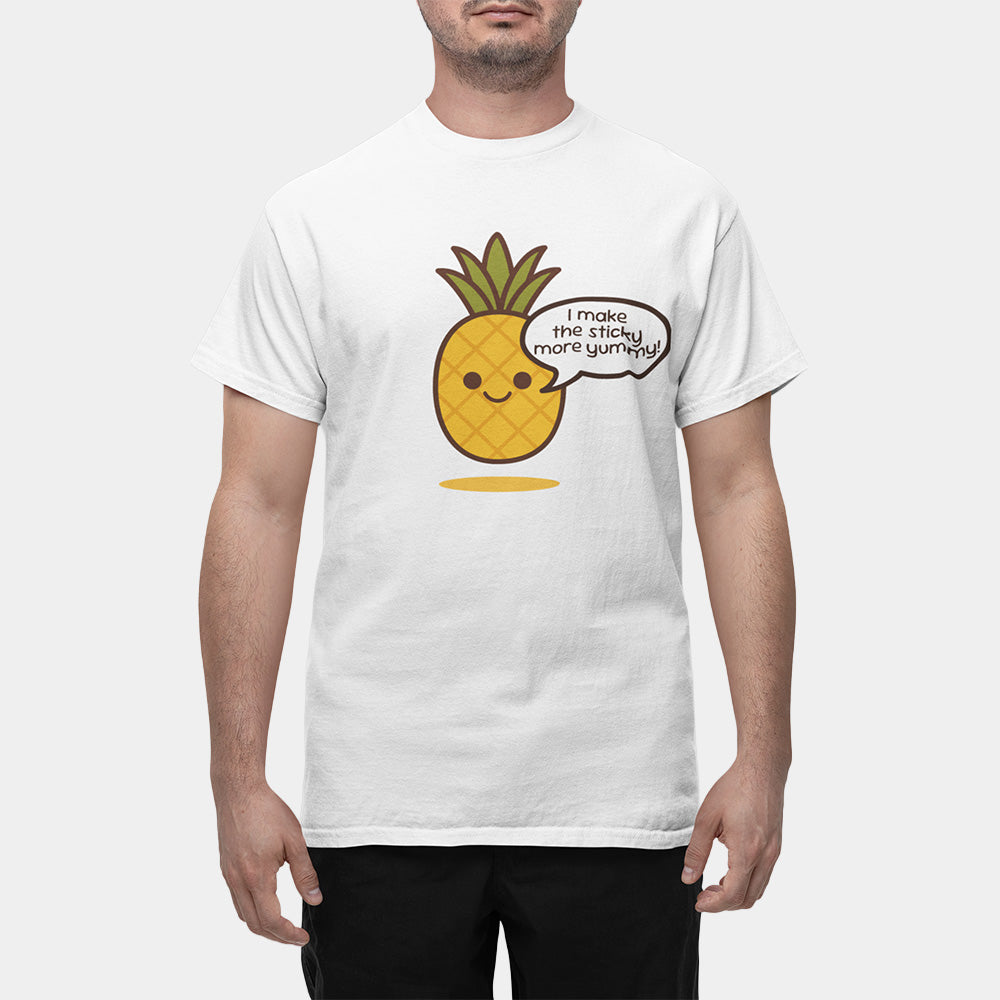 Saucy Pineapple Shirt – White Unisex Tee