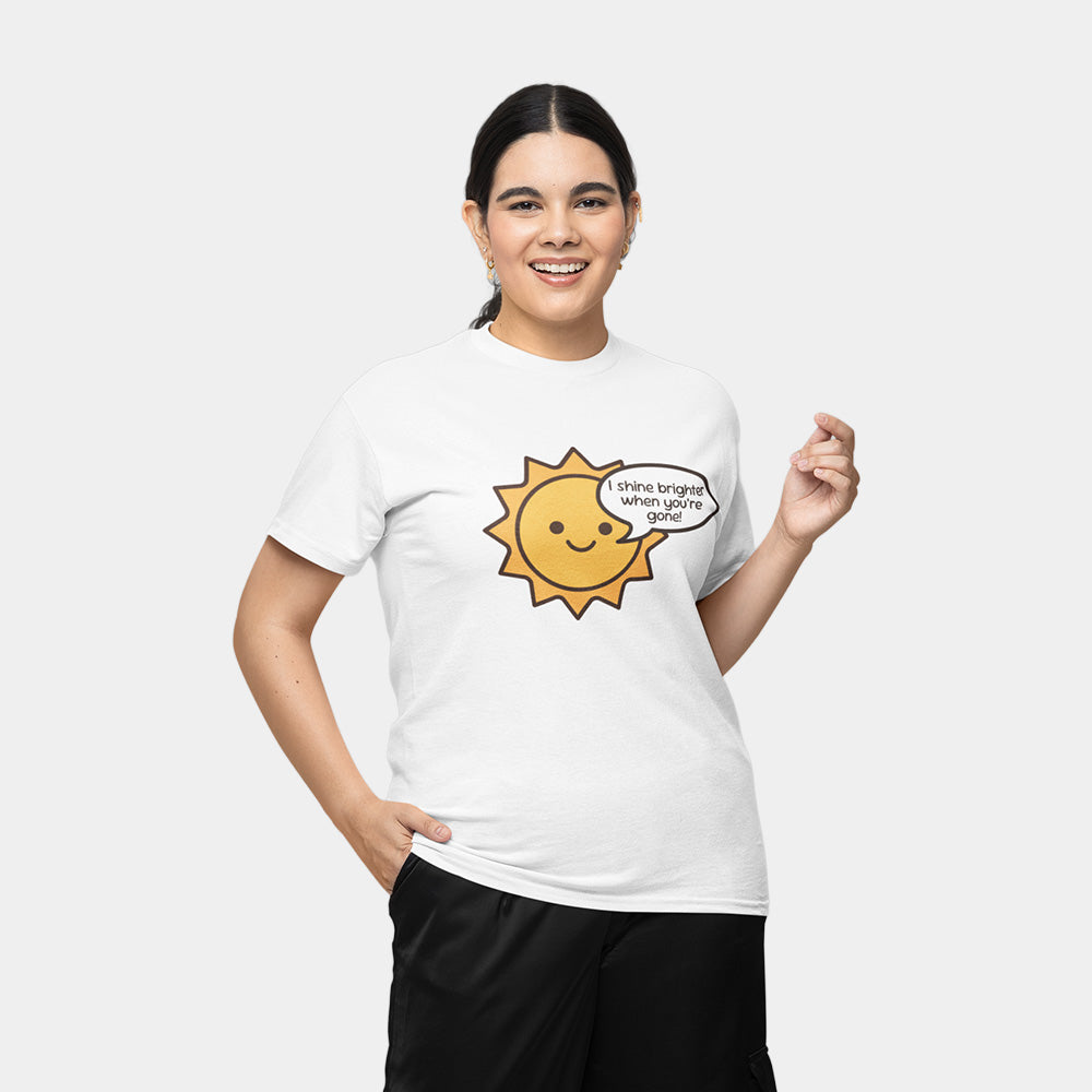Mean Sun Shirt – White Unisex Tee