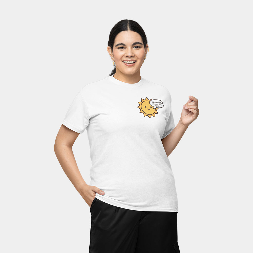 Mean Sun Shirt – White Unisex Tee