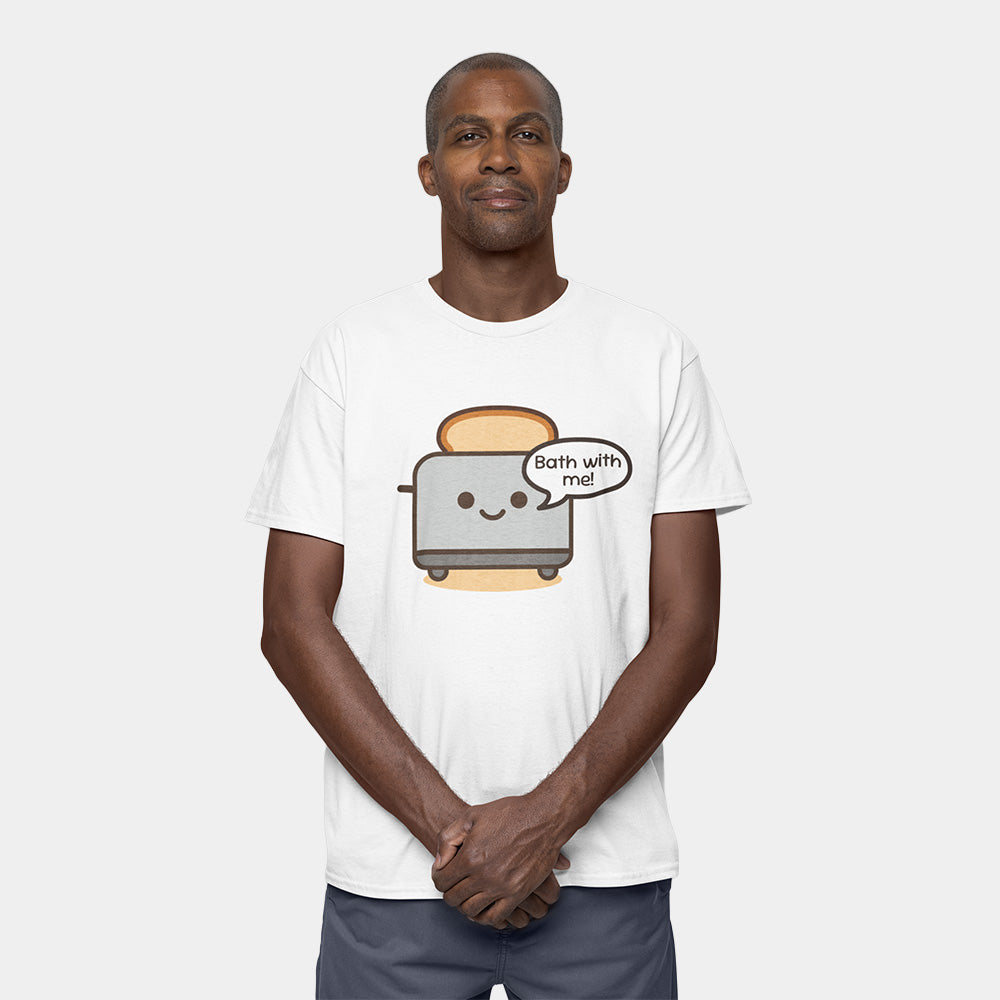 Devious Toaster Shirt – White Unisex Tee