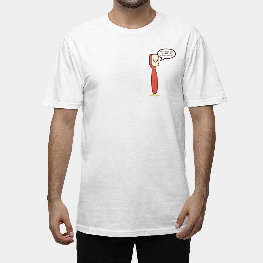 Sassy Toothbrush Shirt – White Unisex Tee