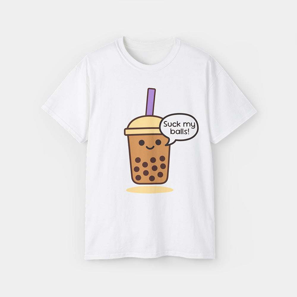 Saucy Bubble Shirt – White Unisex Tee