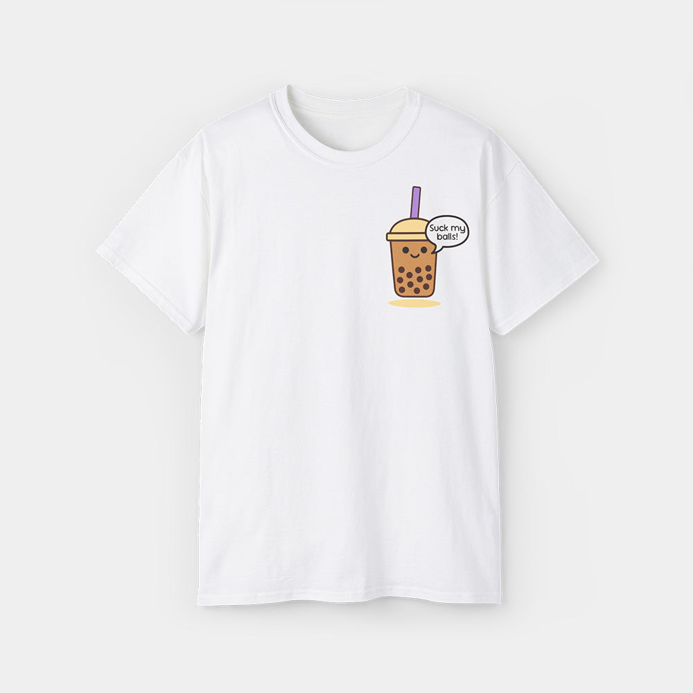 Saucy Bubble Shirt – White Unisex Tee