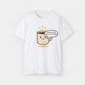 Pretentious Coffee Cup Shirt – White Unisex Tee