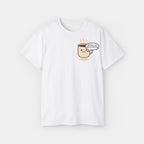 Pretentious Coffee Cup Shirt – White Unisex Tee
