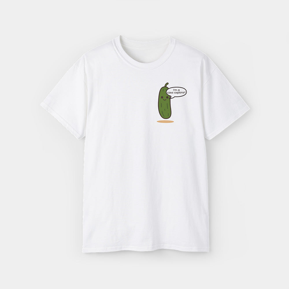 Saucy Cucumber Shirt – White Unisex Tee