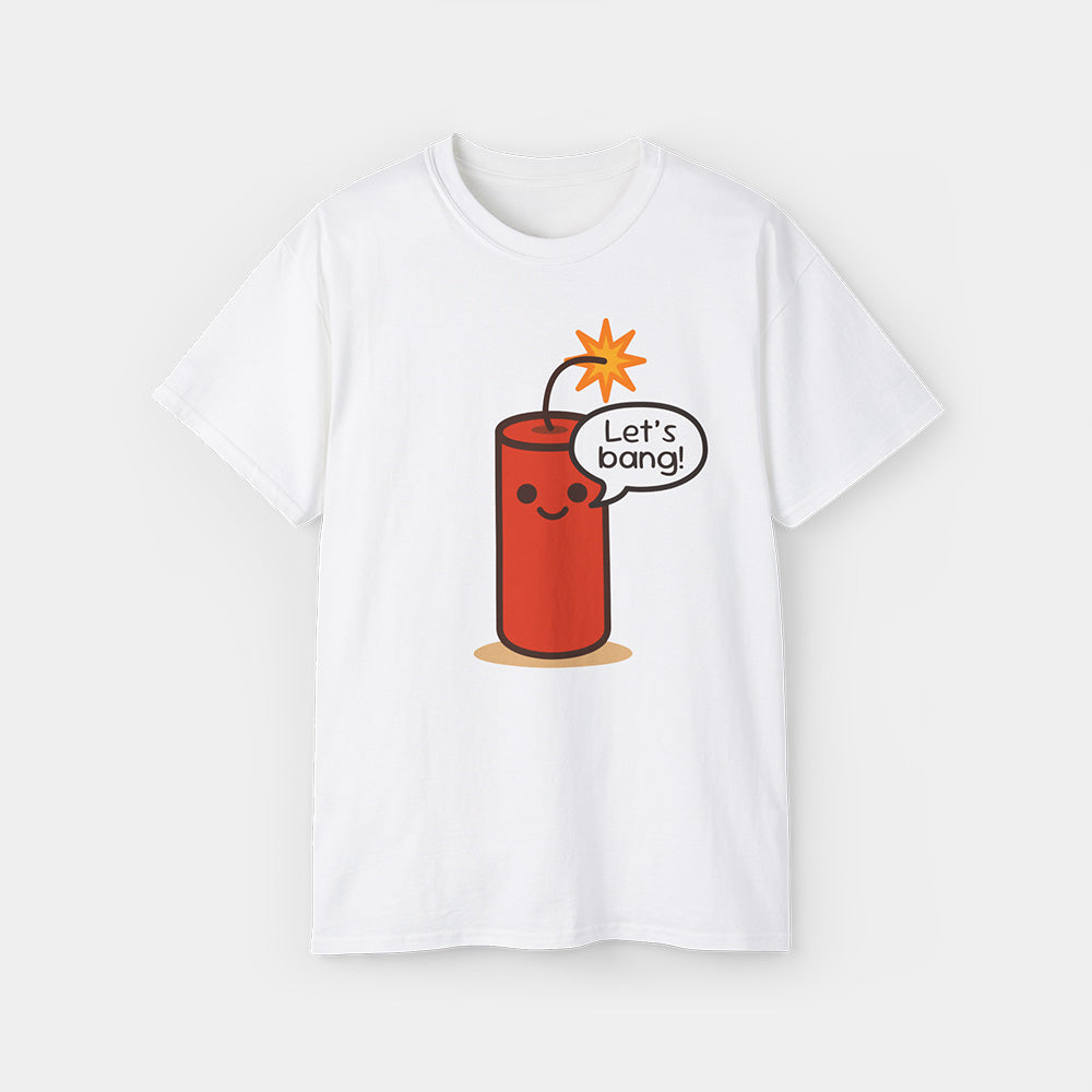 Saucy Dynamite Shirt – White Unisex Tee