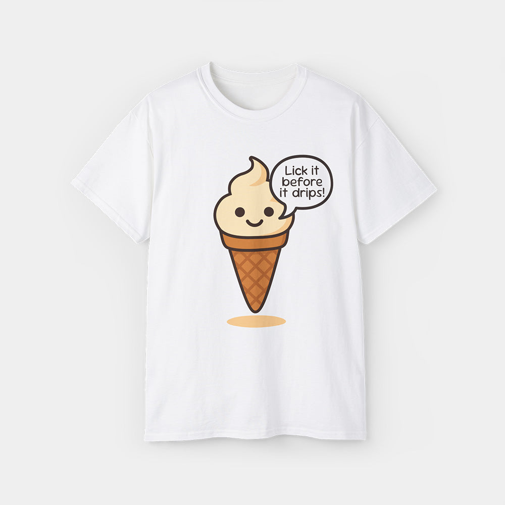 Saucy Ice Cream Shirt – White Unisex Tee