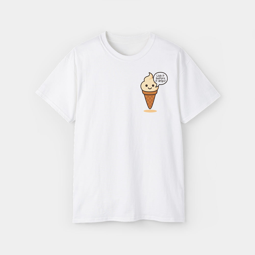Saucy Ice Cream Shirt – White Unisex Tee