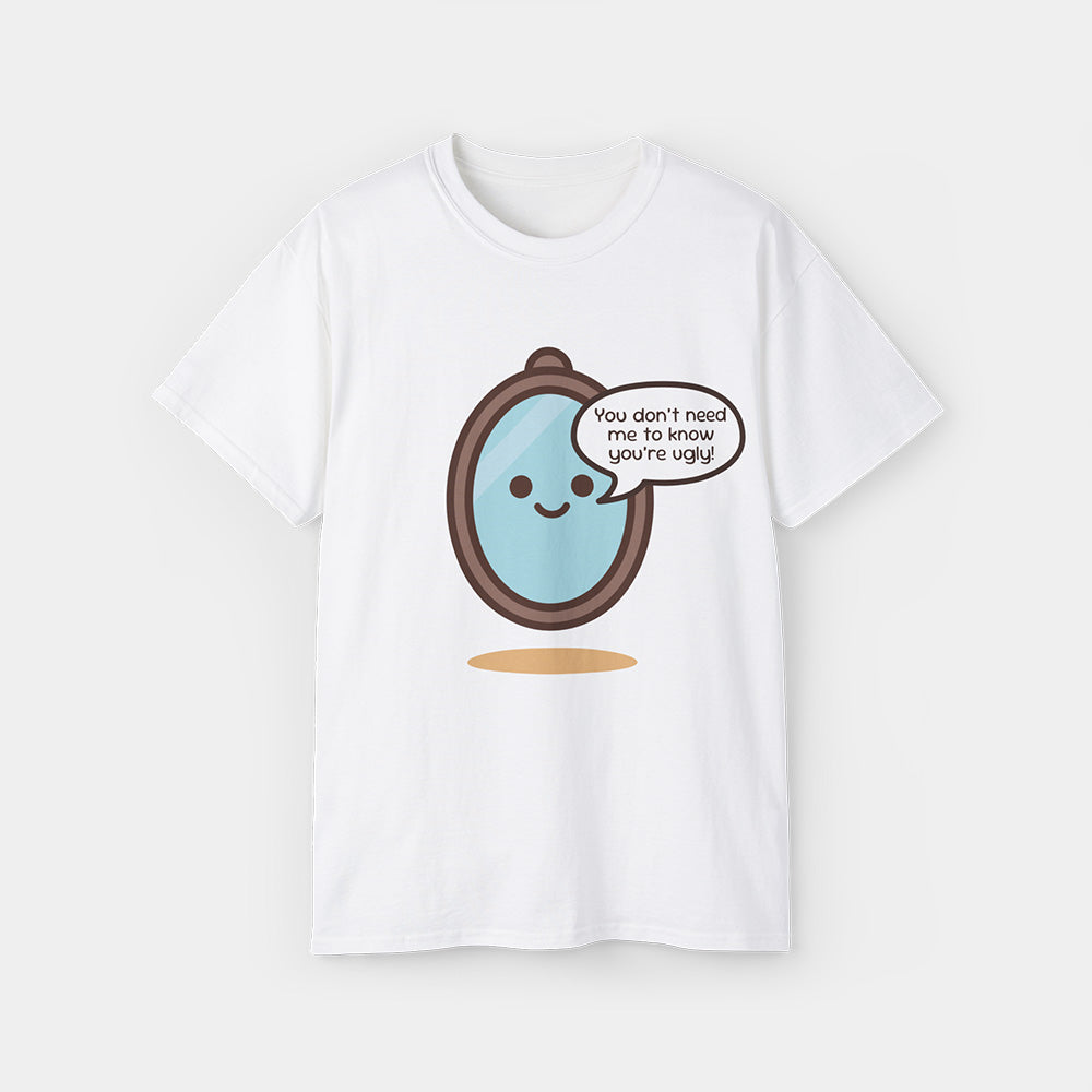 Sassy Mirror Shirt – White Unisex Tee