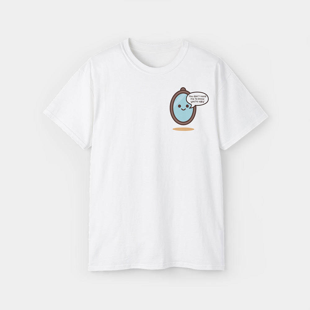 Sassy Mirror Shirt – White Unisex Tee