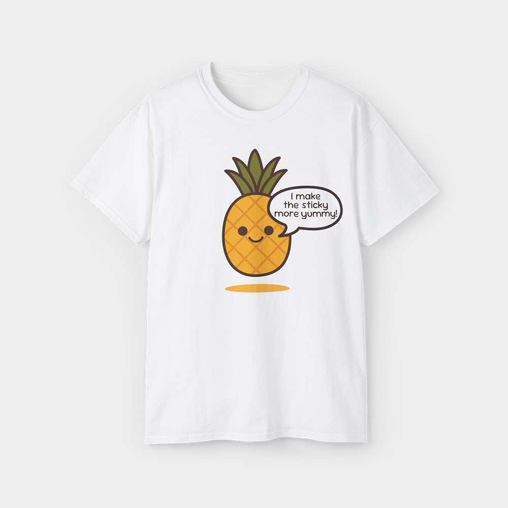 Saucy Pineapple Shirt – White Unisex Tee