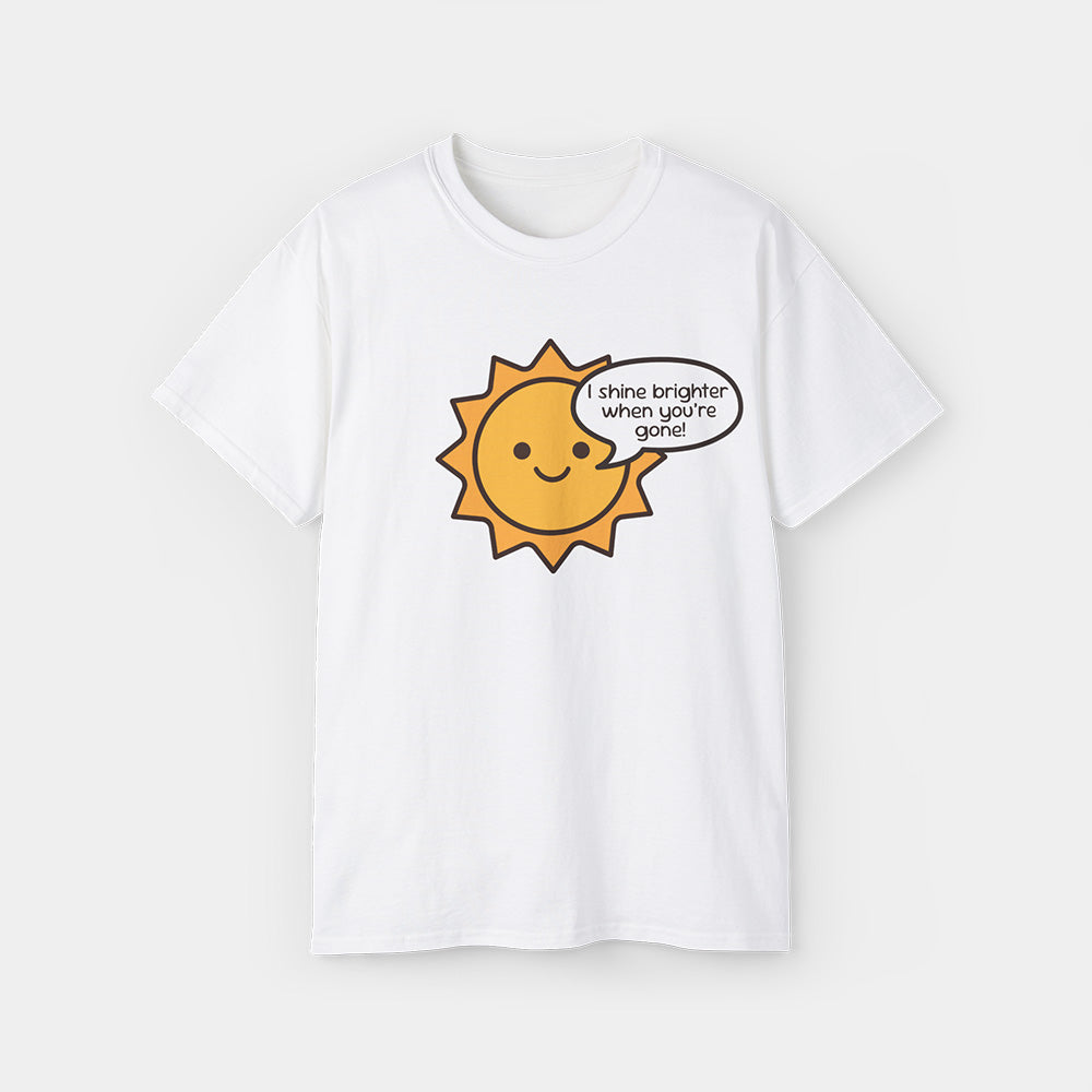 Mean Sun Shirt – White Unisex Tee