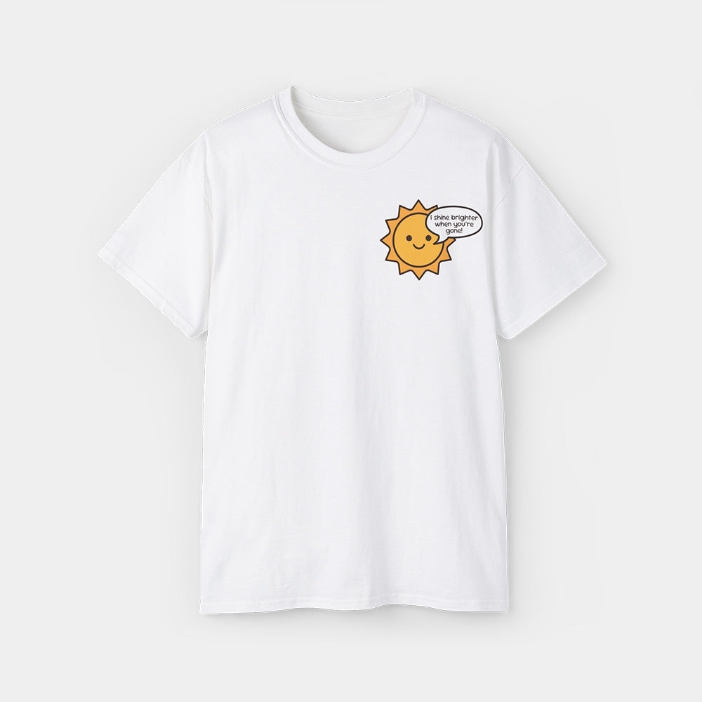 Mean Sun Shirt – White Unisex Tee