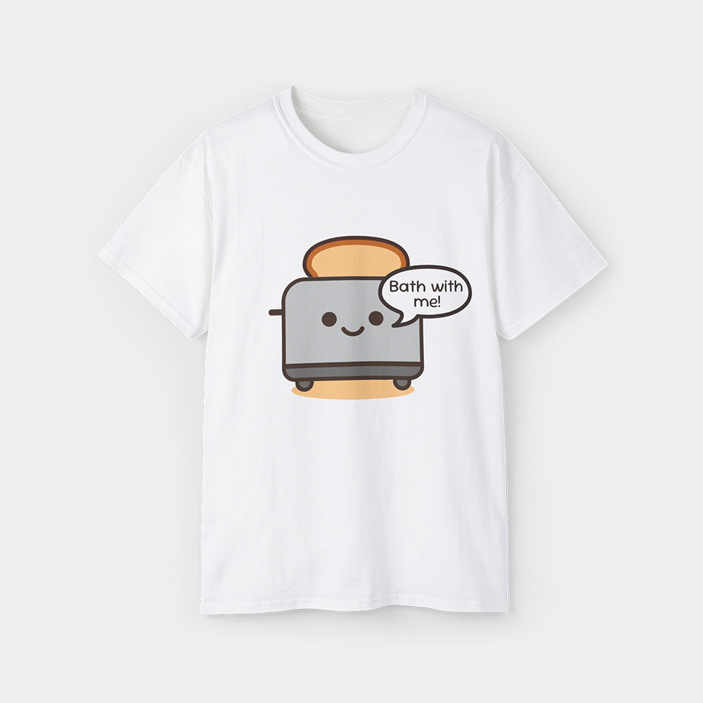 Devious Toaster Shirt – White Unisex Tee