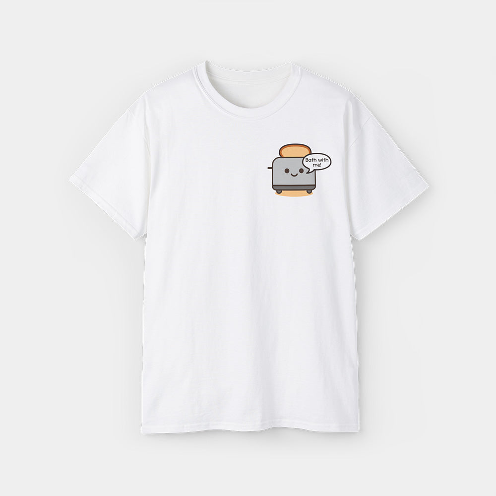 Devious Toaster Shirt – White Unisex Tee